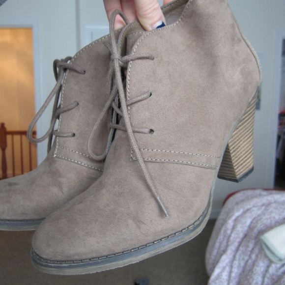 Women's Brown Suede Ankle Booties - Size 7 - Mia - Picture 3 of 4